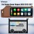 Viknav 12.3 inch Android Radio AC Panel For Land Rover Range Rover Vogue L405 2013-2017 Wireless Carplay Android Auto Multimedia player GPS Navigation Auto Stereo Air Conditioning Touch Screen(Brown)